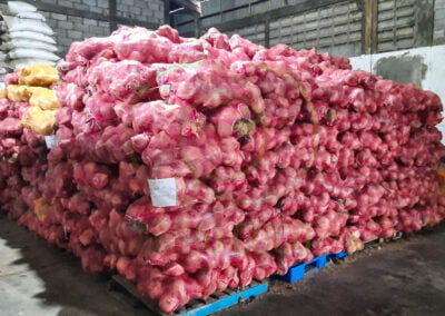 semi husked coconut processing